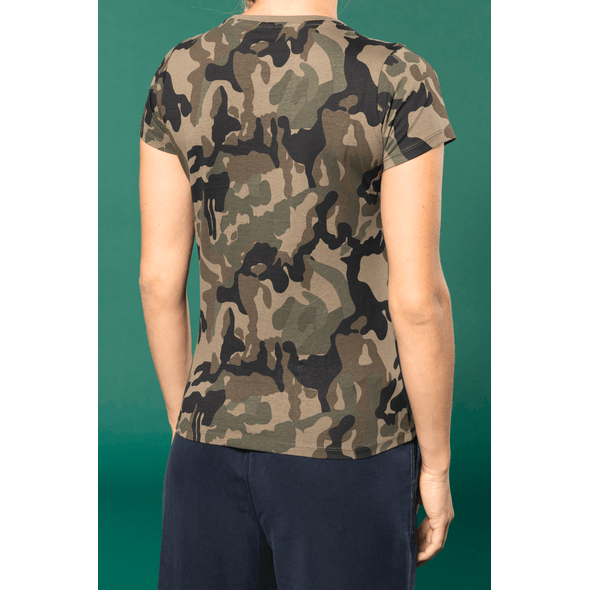Kariban | Camiseta mujer manga corta camuflaje Kariban | Camiseta mujer manga corta camuflaje